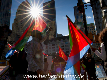 Eritrea Fahnen New York City