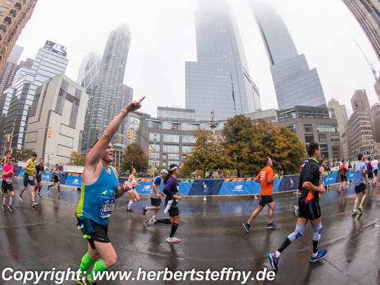 New York Marathon Columbus Circle